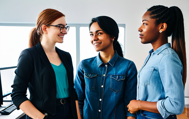 **Image Prompt:** "A diverse group of fully clothed women in a modern game development studio, collaborating on character design, appropriate attire, safe for work, perfect anatomy, natural proportions, professional environment, modest clothing, family-friendly."